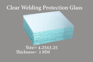 Clear Welding Lens 4.25 x 3.25 – Durable Glass Replacement for Helmets 2 mm